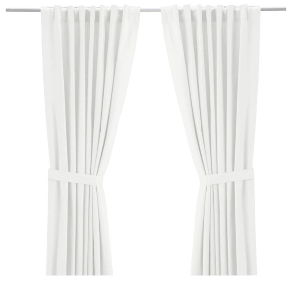 IKEA RITVA CURTAINS with tie-backs